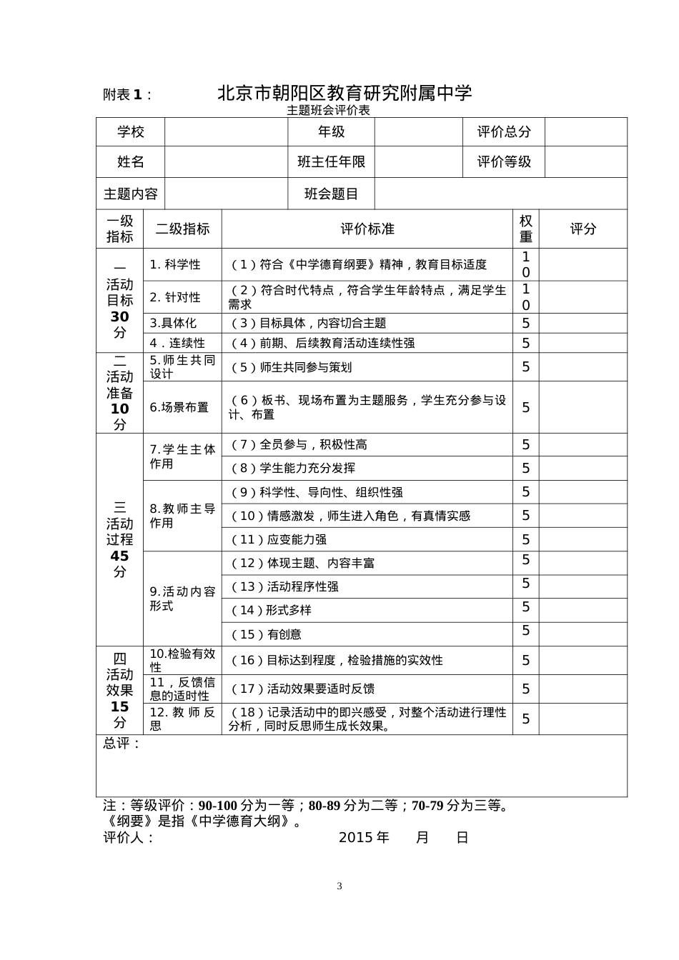 主题班会评优活动方案.doc_第3页