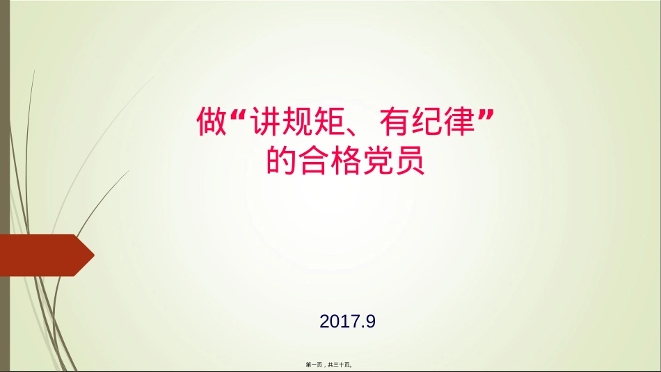 做“讲规矩、有纪律”的合格党员.pptx_第1页