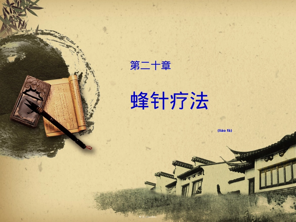 蜂针疗法PPT.ppt（大秘书文库）_第1页