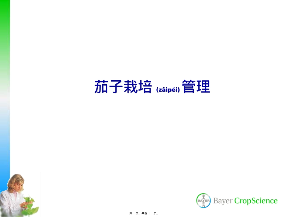 茄子病虫害防治技术-拜耳.ppt（大秘书文库）_第1页
