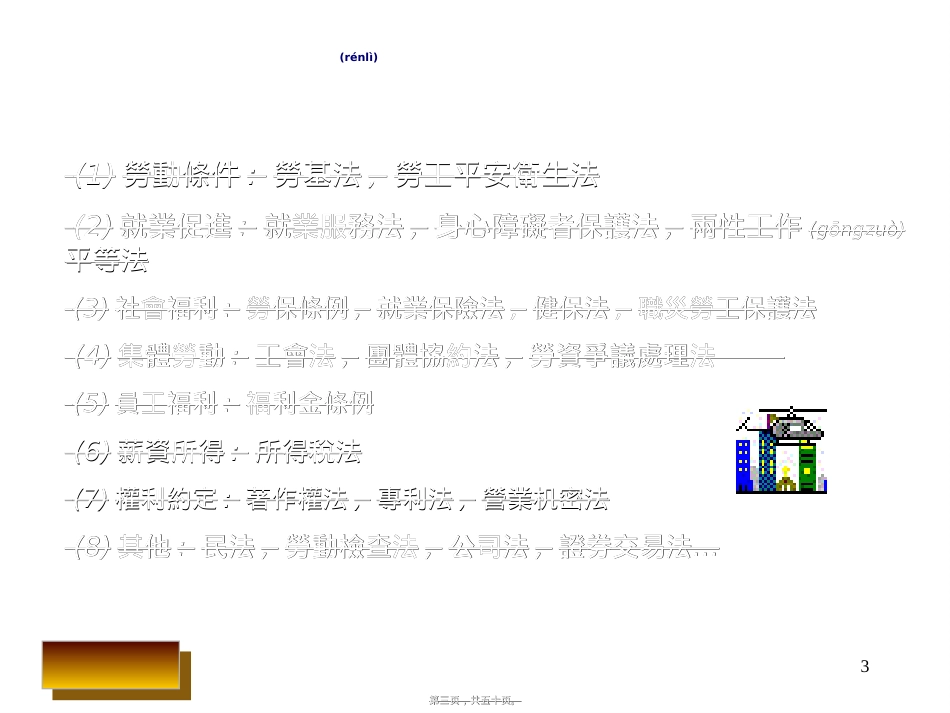 人力资源相关法规简介——台湾.ppt（大秘书文库）_第3页