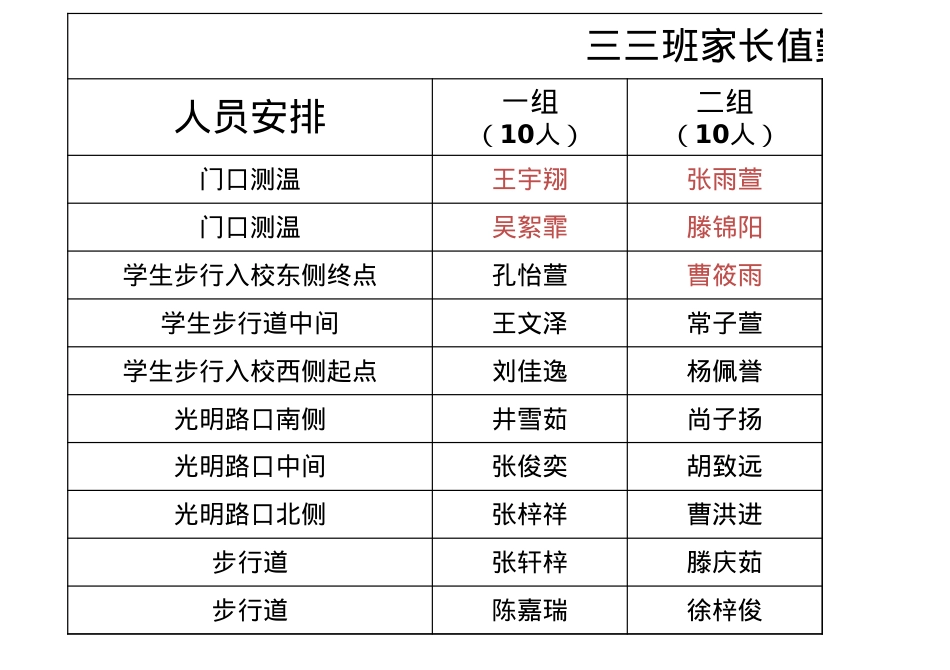 3.3家长执勤表 - 副本.xlsx_第1页