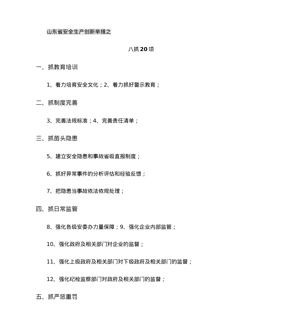 安全学习材料之---八抓二十项.doc_第1页