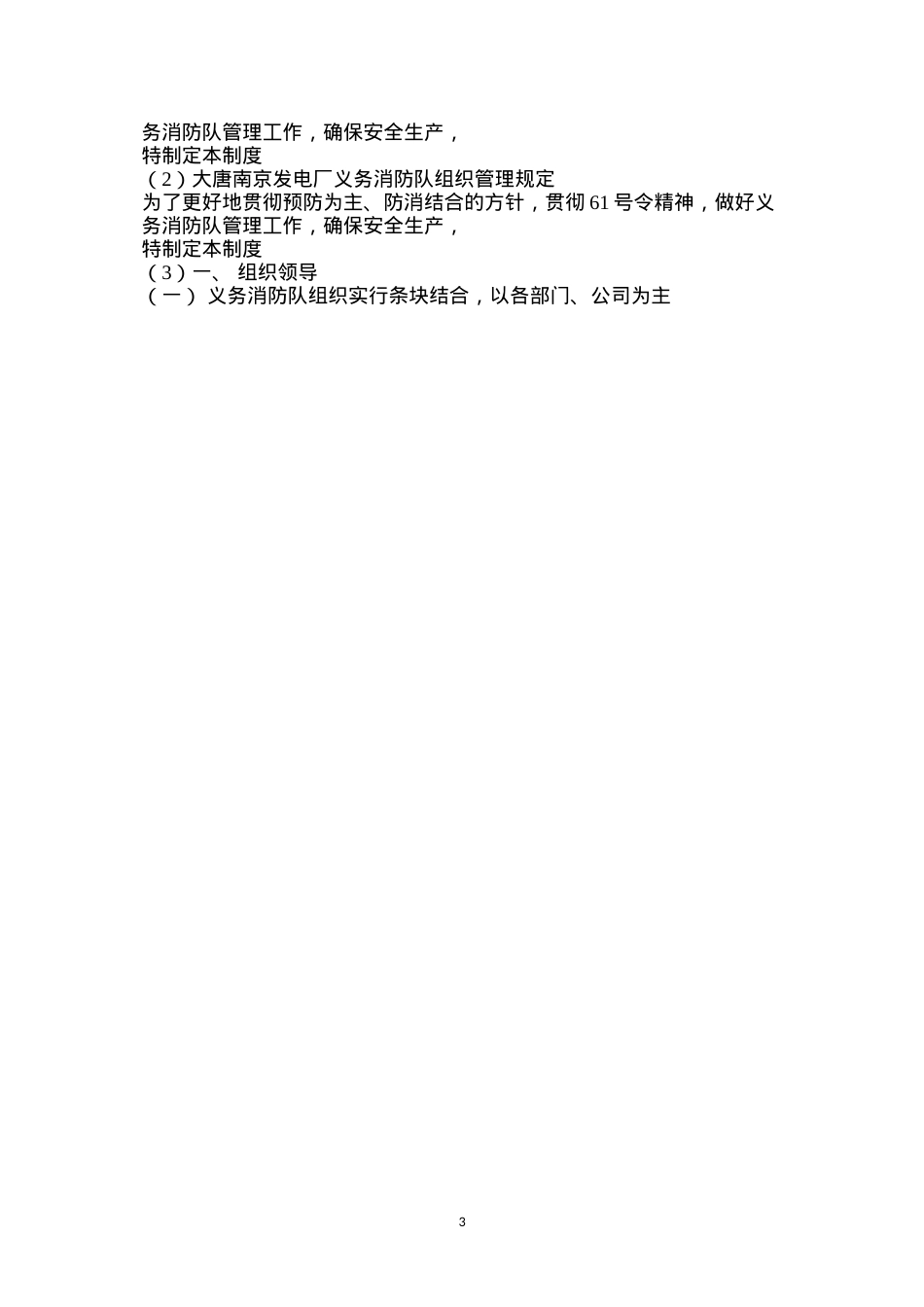 大唐南京发电厂义务消防队组织管理规定.docx_第3页