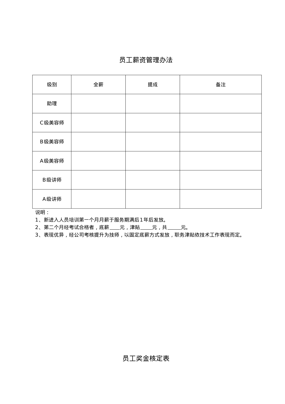 (XXXX肖邦系统)美容院管理表格大全.docx_第2页