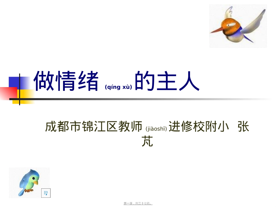 医学专题—做情绪的主人[1].ppt.ppt_第1页