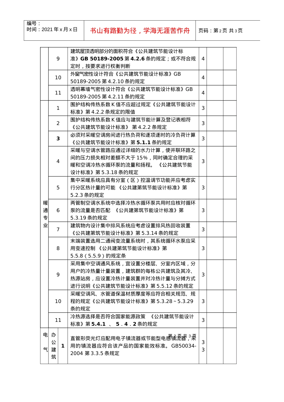 3公共建筑节能设计检查表doc-河北建设网.docx_第2页