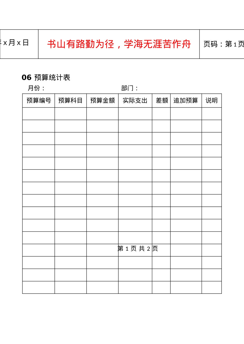 06预算统计表.docx_第1页