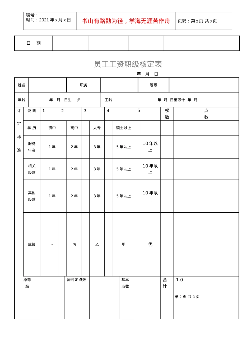7,工资变更申请表样本1.docx_第2页