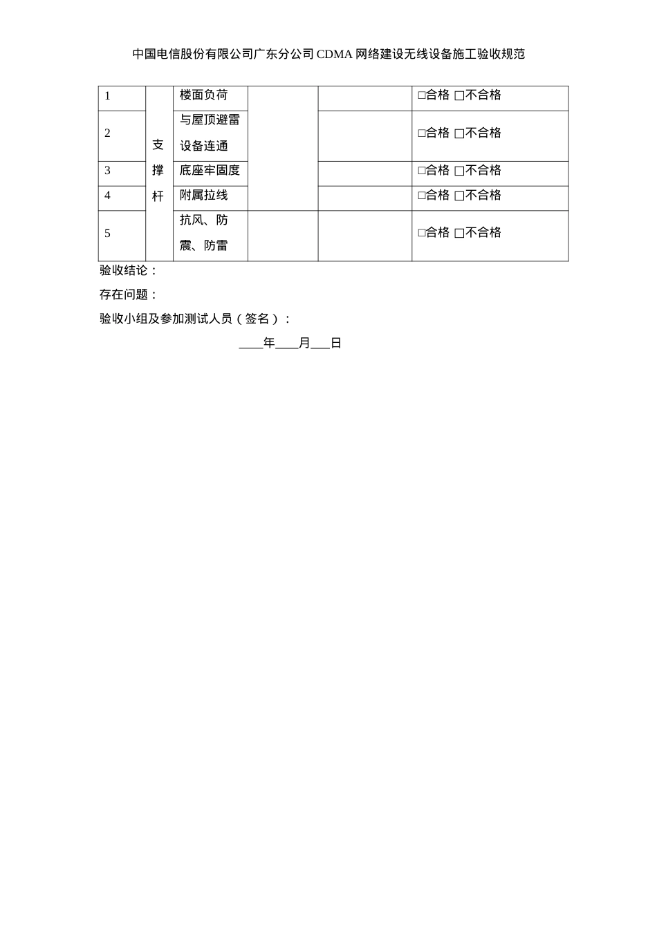 09年无线基站验收表格.docx_第2页