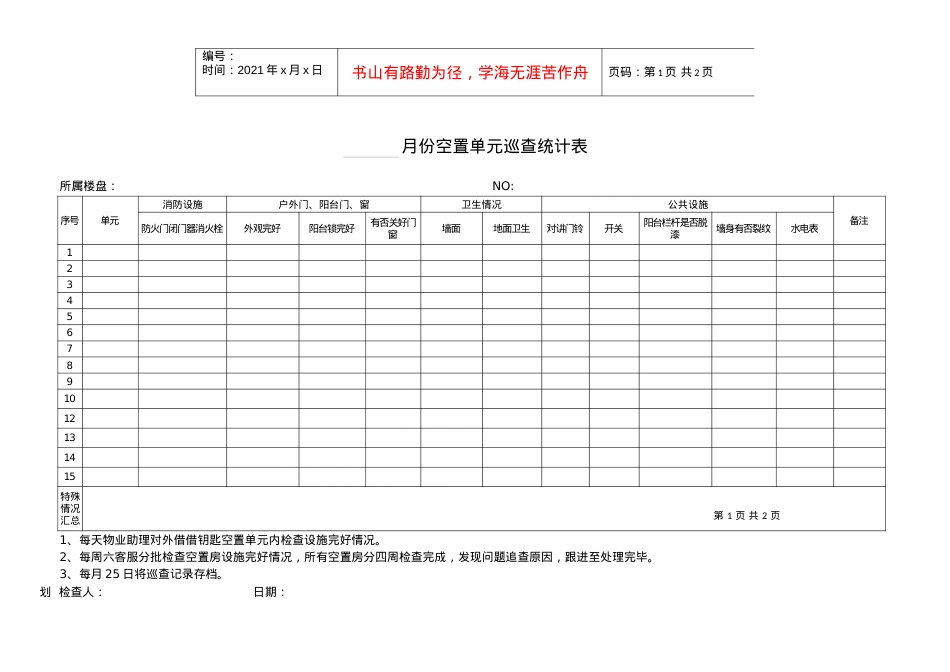 10空置房单元巡查统计表WI-NWGZ-AL.KF-06-10.docx_第1页