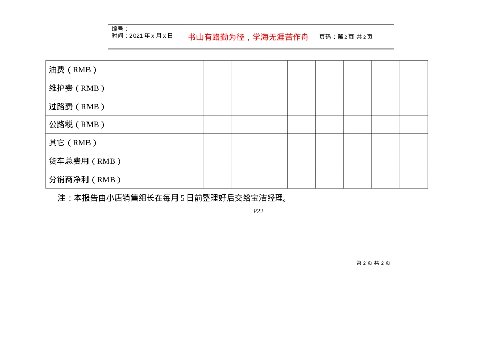22货车销售每月跟踪表.docx_第2页