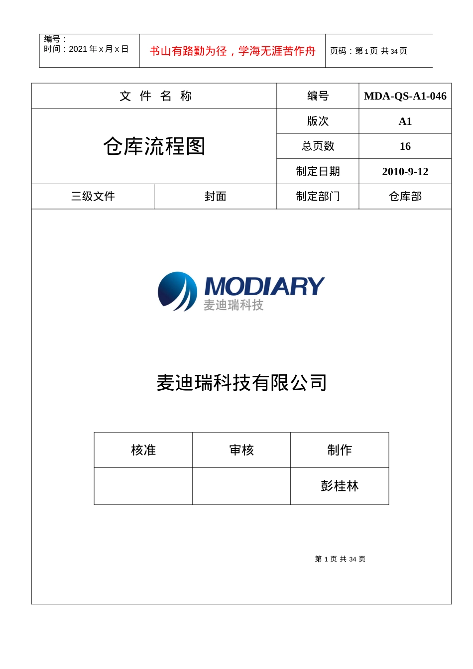 046仓库流程图.docx_第1页