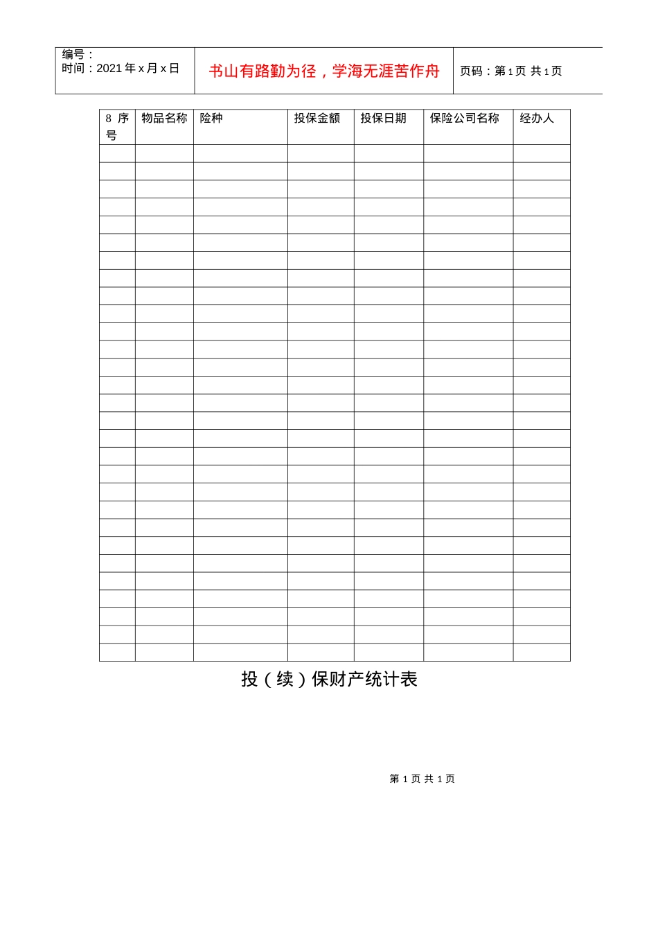 99投（续）保财产统计表.docx_第1页