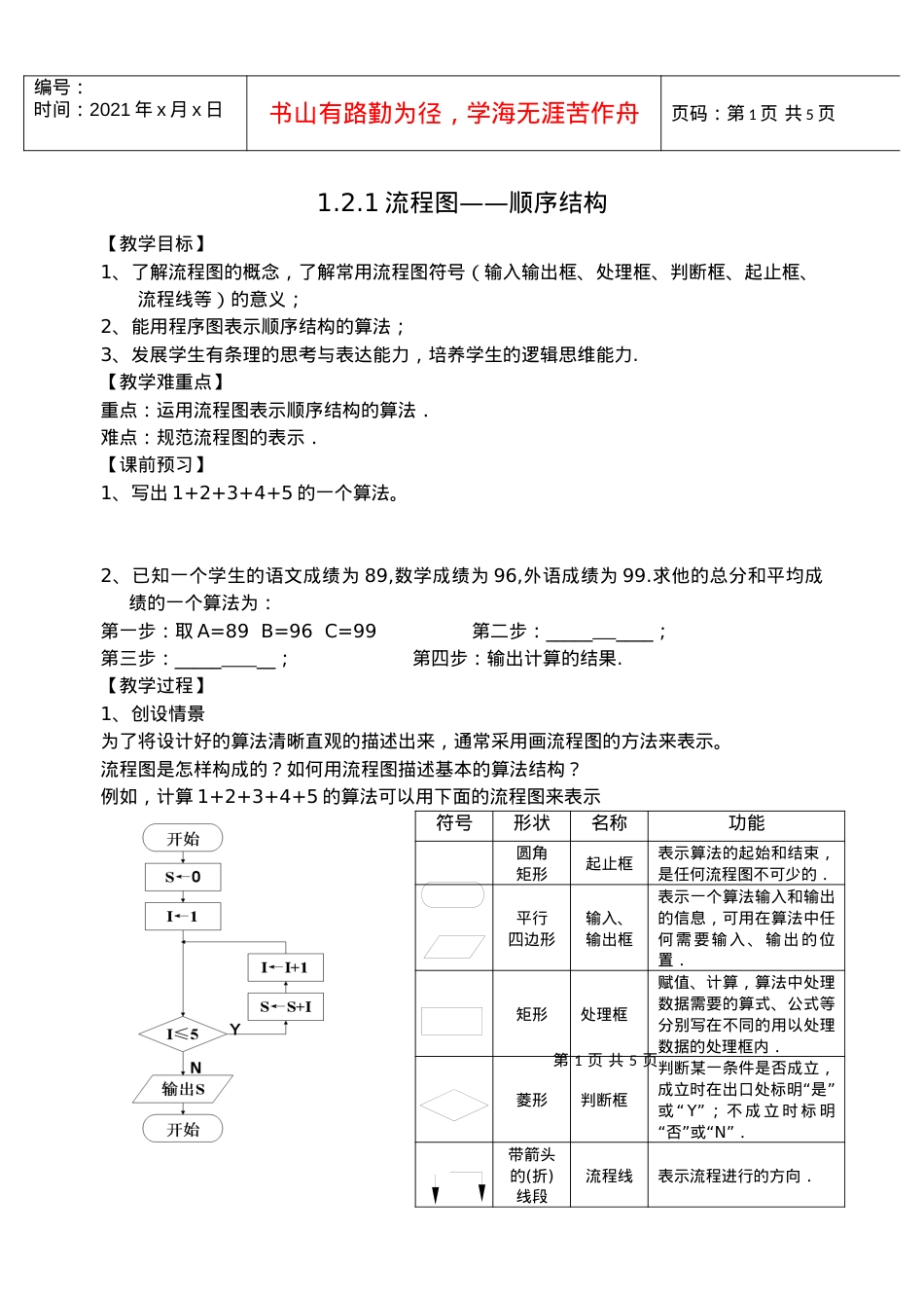 121流程图顺序结构.docx_第1页