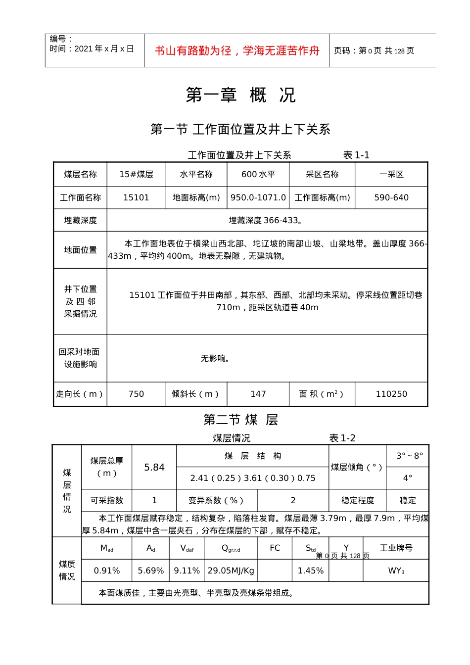 15101工作面作业规程.docx_第1页
