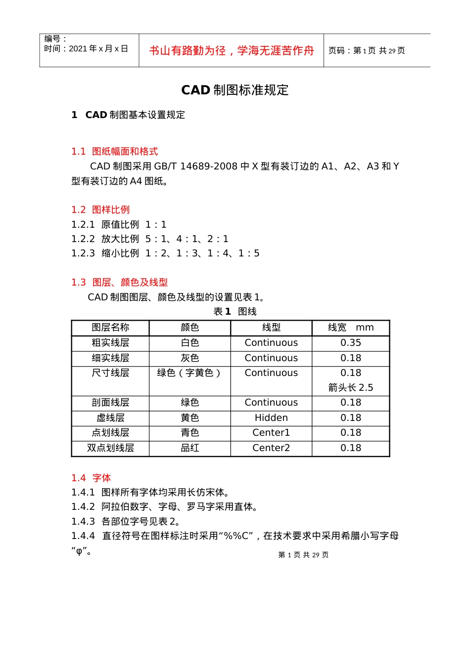 CAD制图标准化培训.docx_第1页