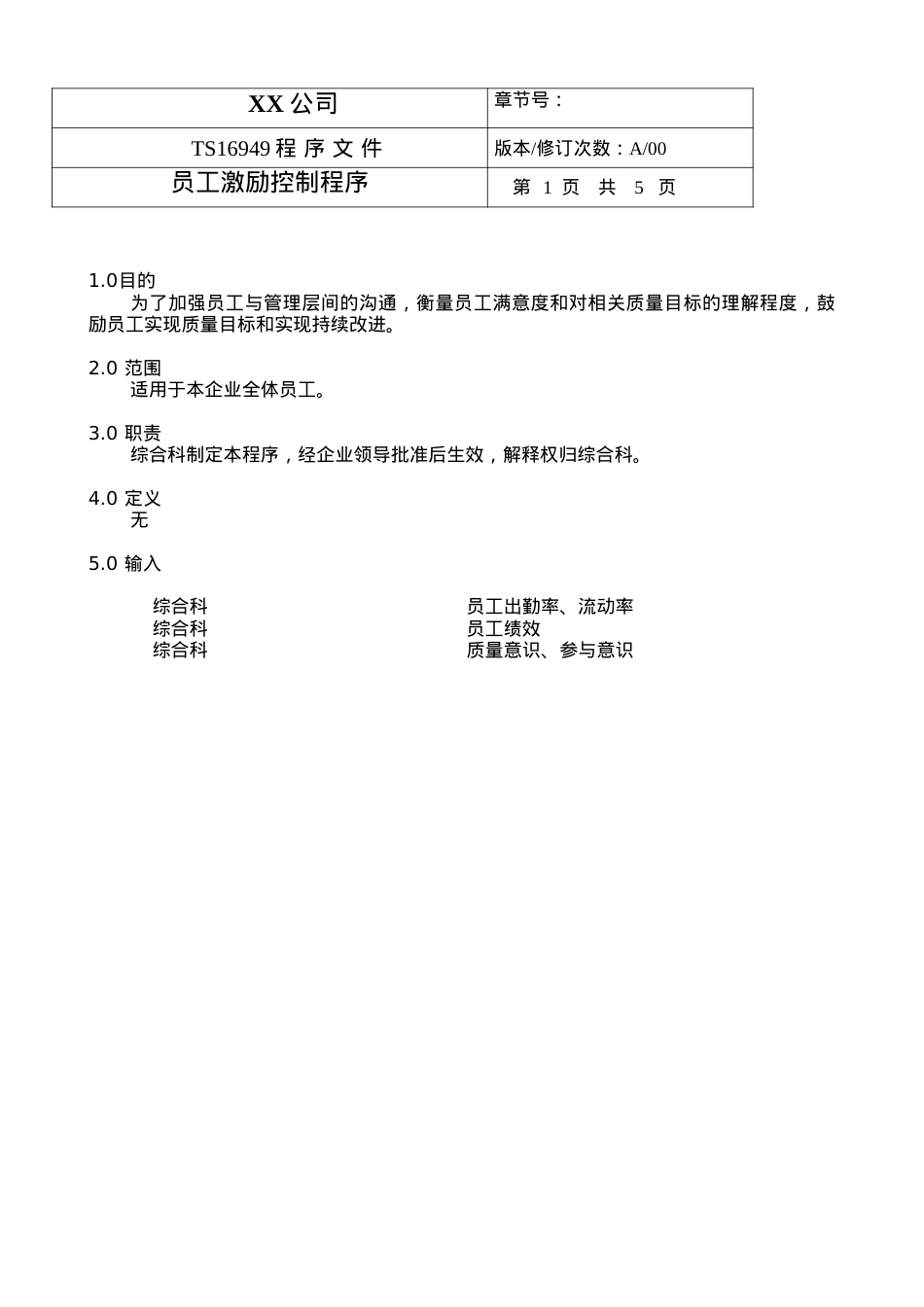 TS程序文件（配流程图）--员工激励控制程序.docx_第1页