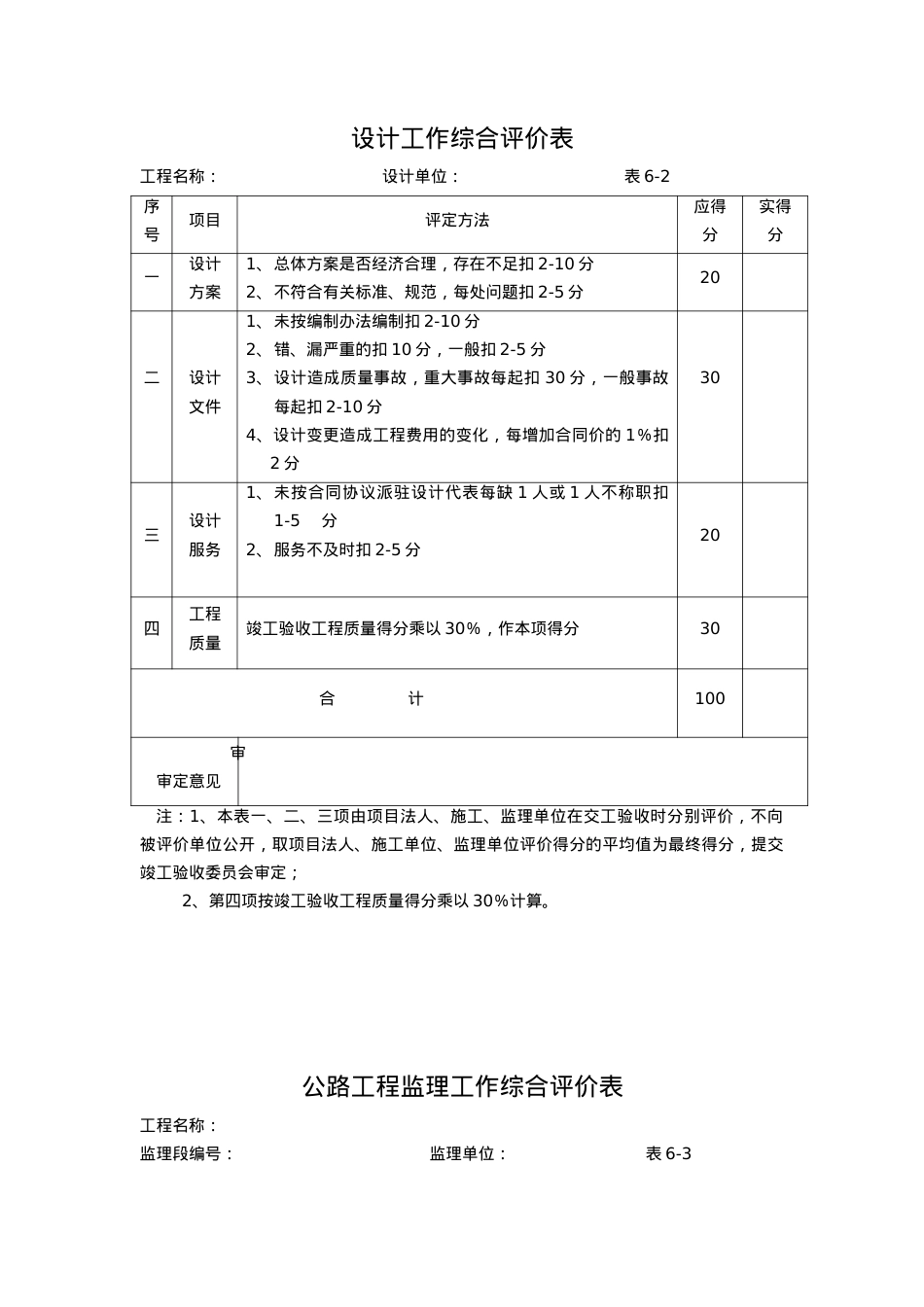 XXXX年公路工程竣工表附件6、7、8.docx_第2页