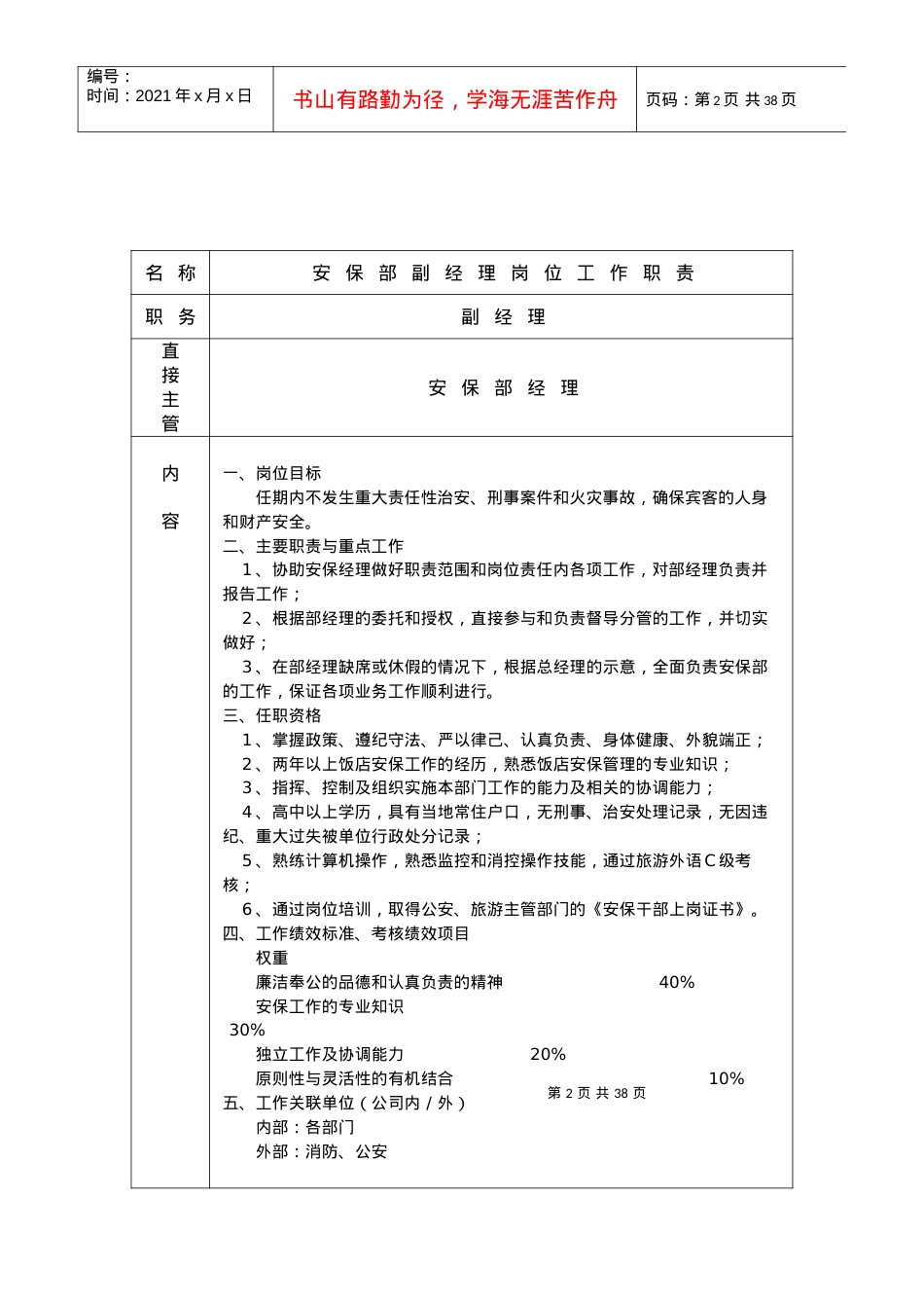 安保部岗位职责、制度、工作程序-大个陈.docx_第2页