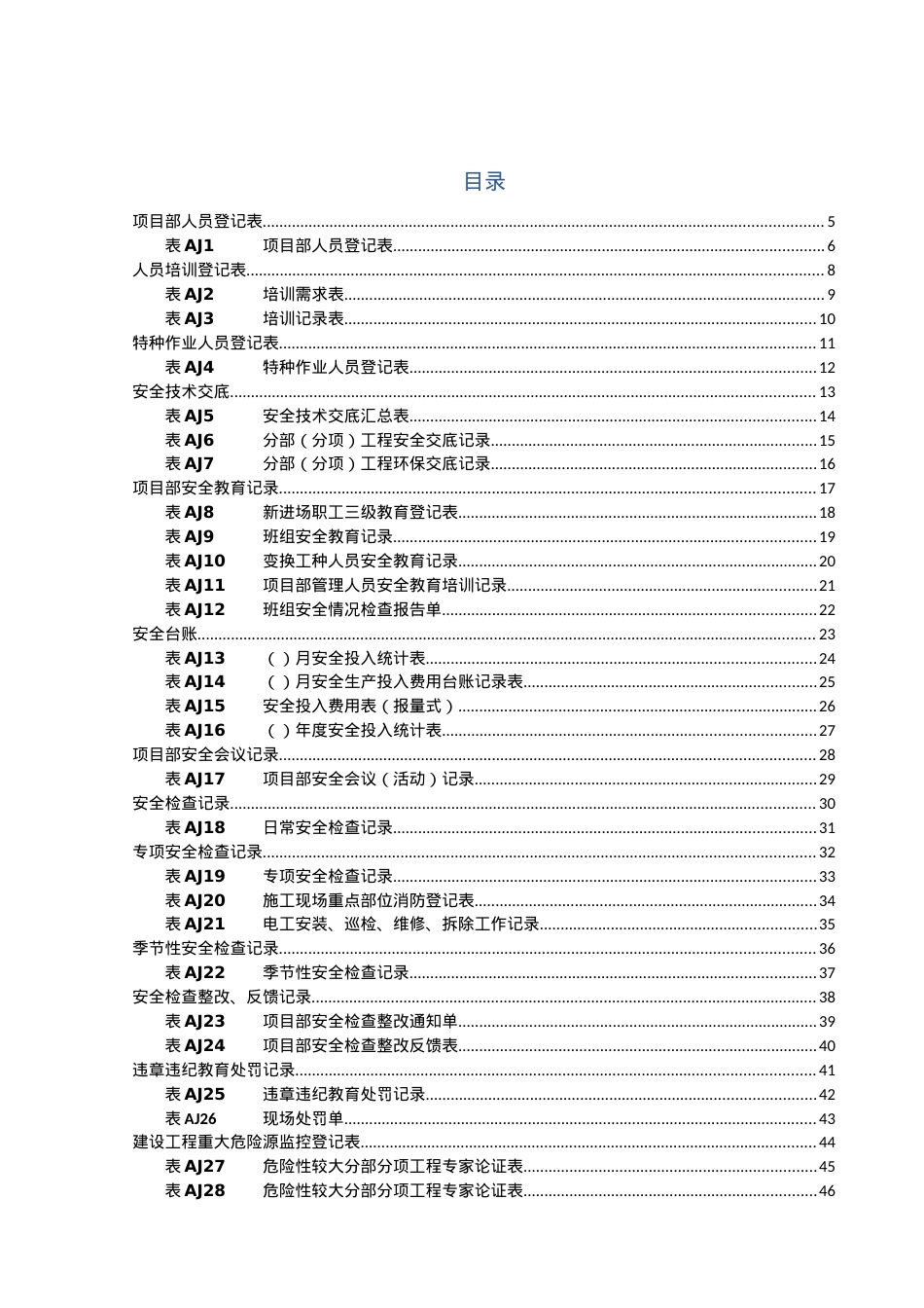 安全环保管理体系用表.docx_第2页