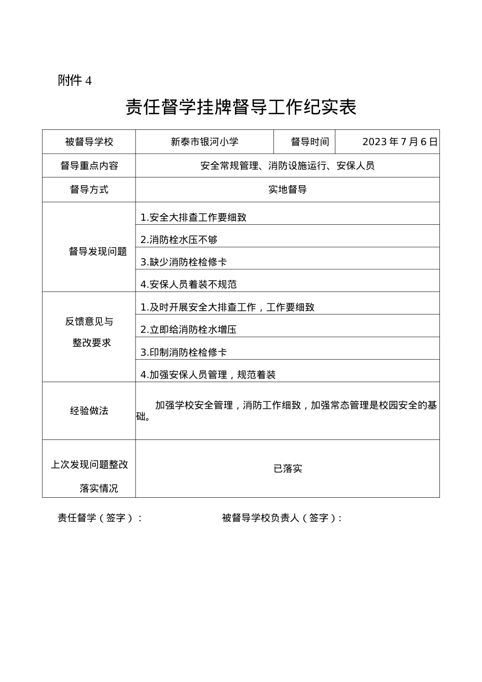 责任督学挂牌督导工作纪实表8月.docx_第1页
