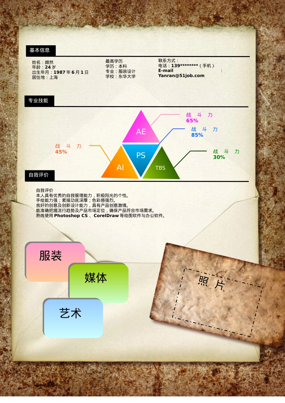 176.特色简历_罗列式_适用于媒体艺术_1页式_无内容_无封面.doc_第1页
