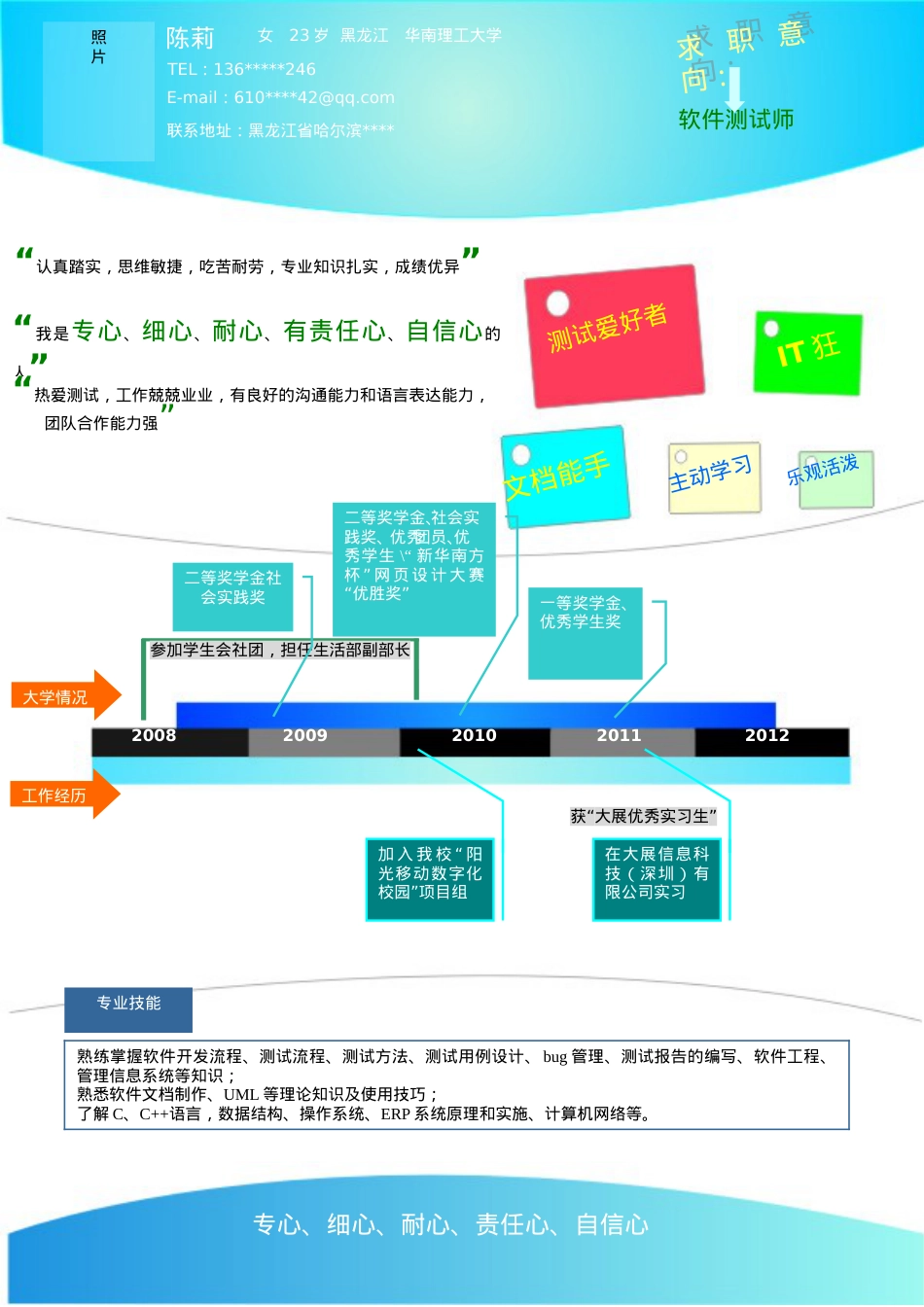 a012-201303.丰富色_罗列式_适用于应届生_1页式_无内容_无封面.doc_第1页