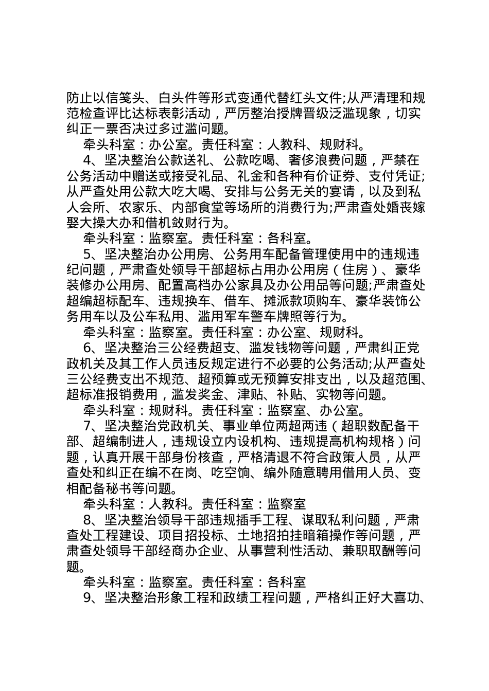 2022年＂四风＂问题专项治理方案.doc_第2页