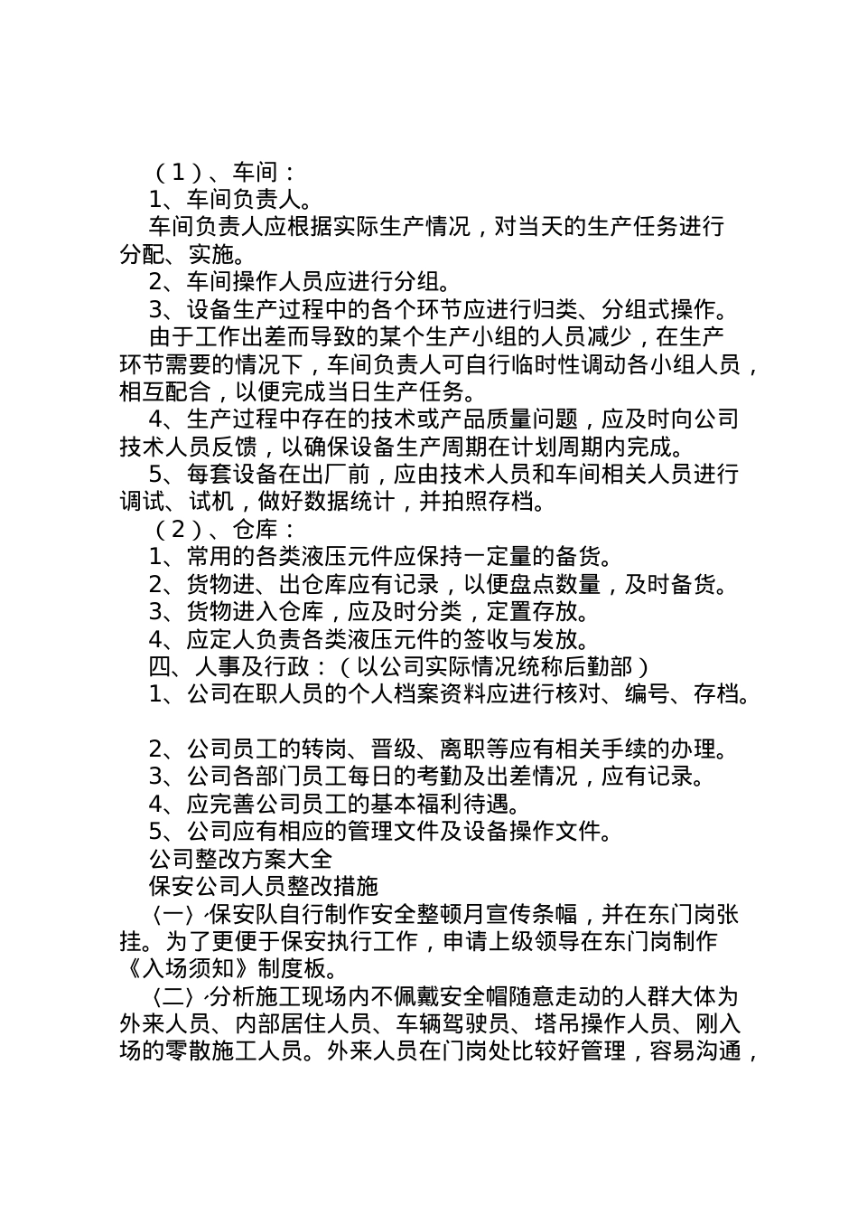 2022年【公司整改方案】公司整改方案大全.doc_第2页