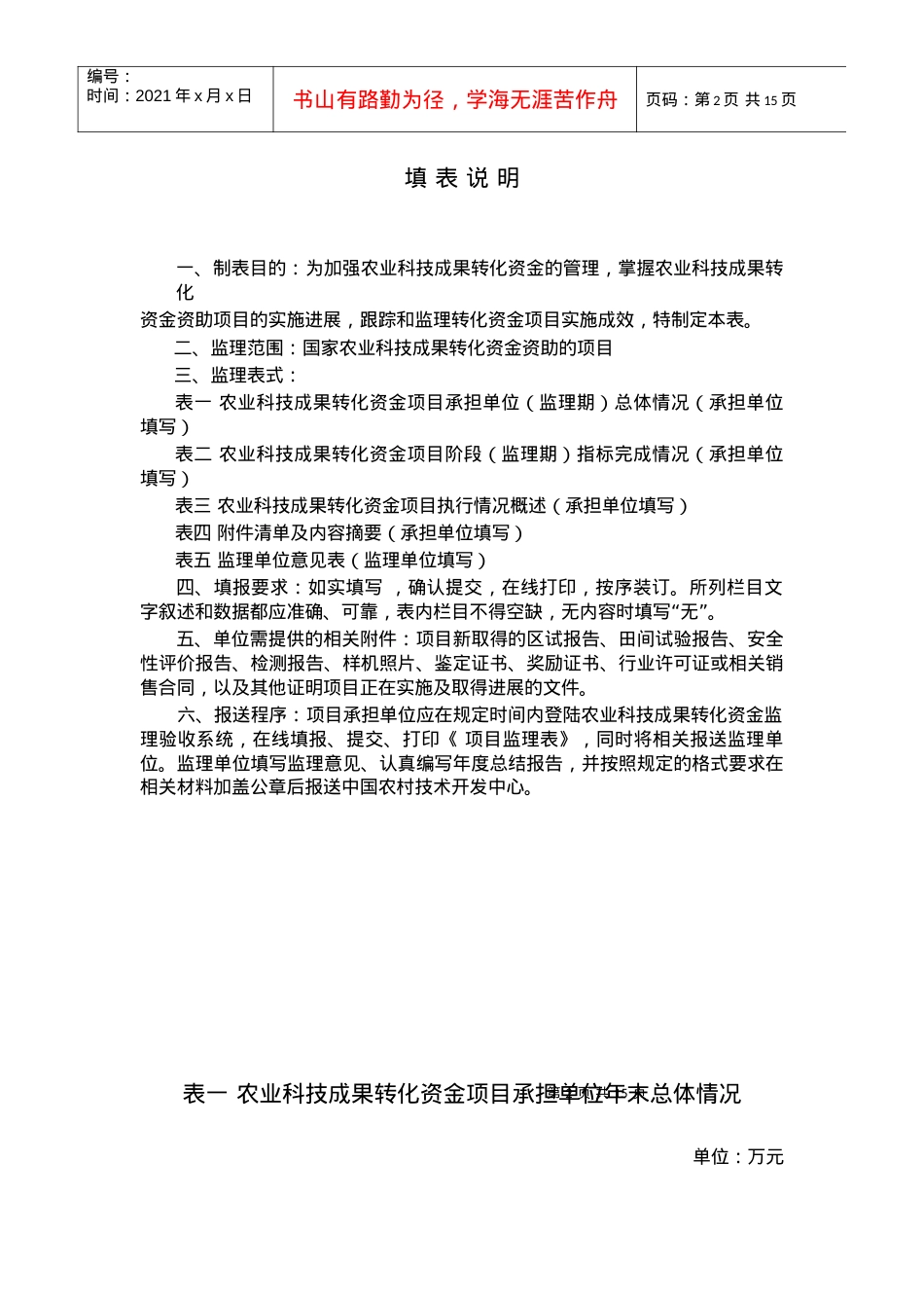 《农业科技成果转化资金项目监理表》.docx_第2页