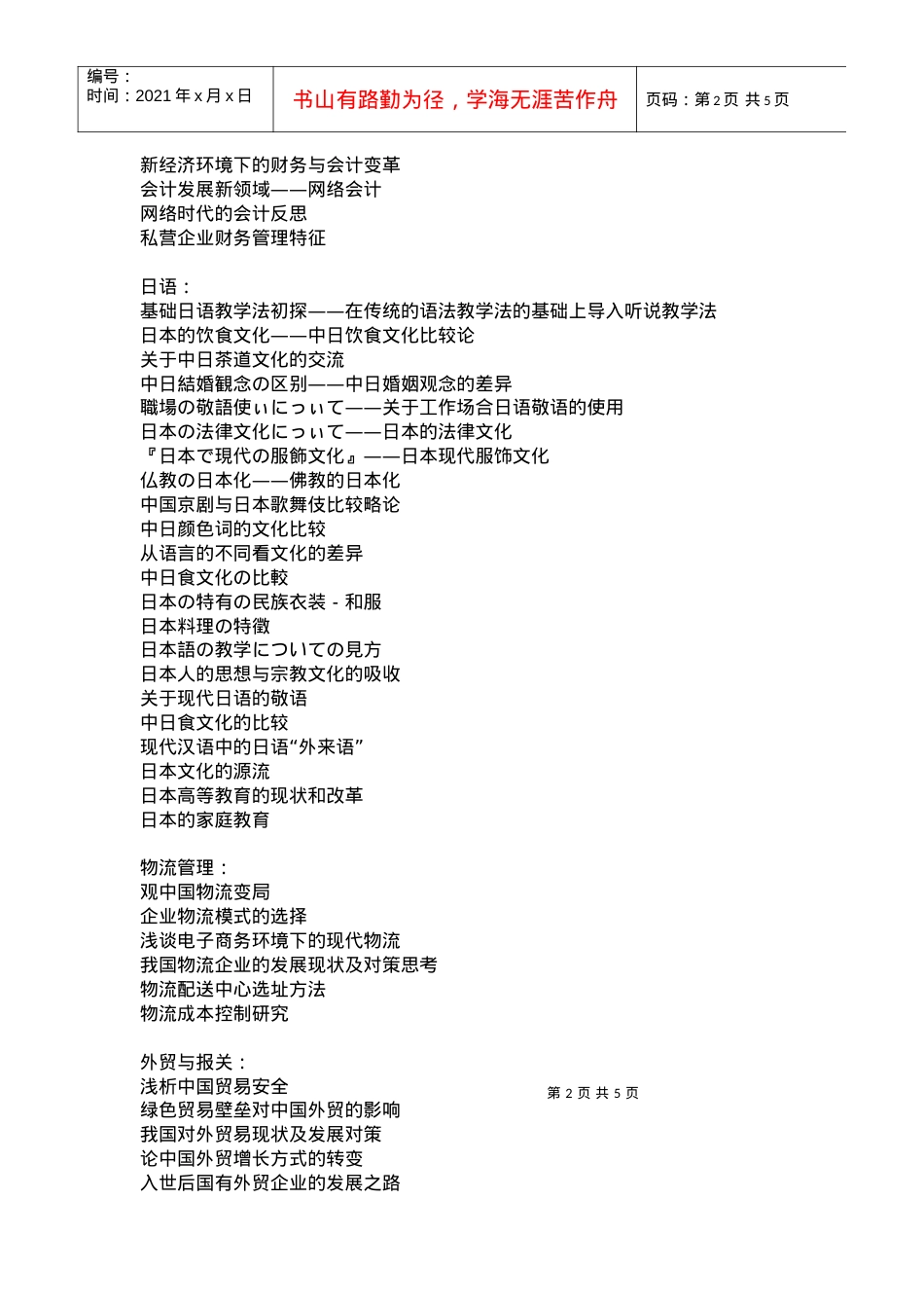 毕业论文题目下载doc-苏州农业职业技术学院.docx_第2页