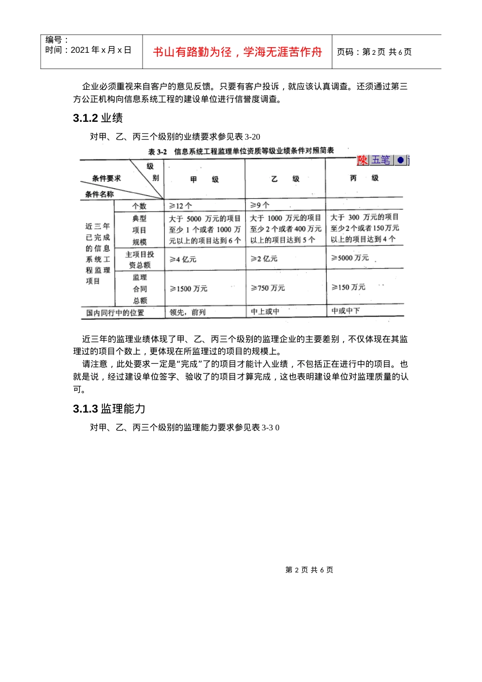 浅析信息系统工程监理资质管理.docx_第2页
