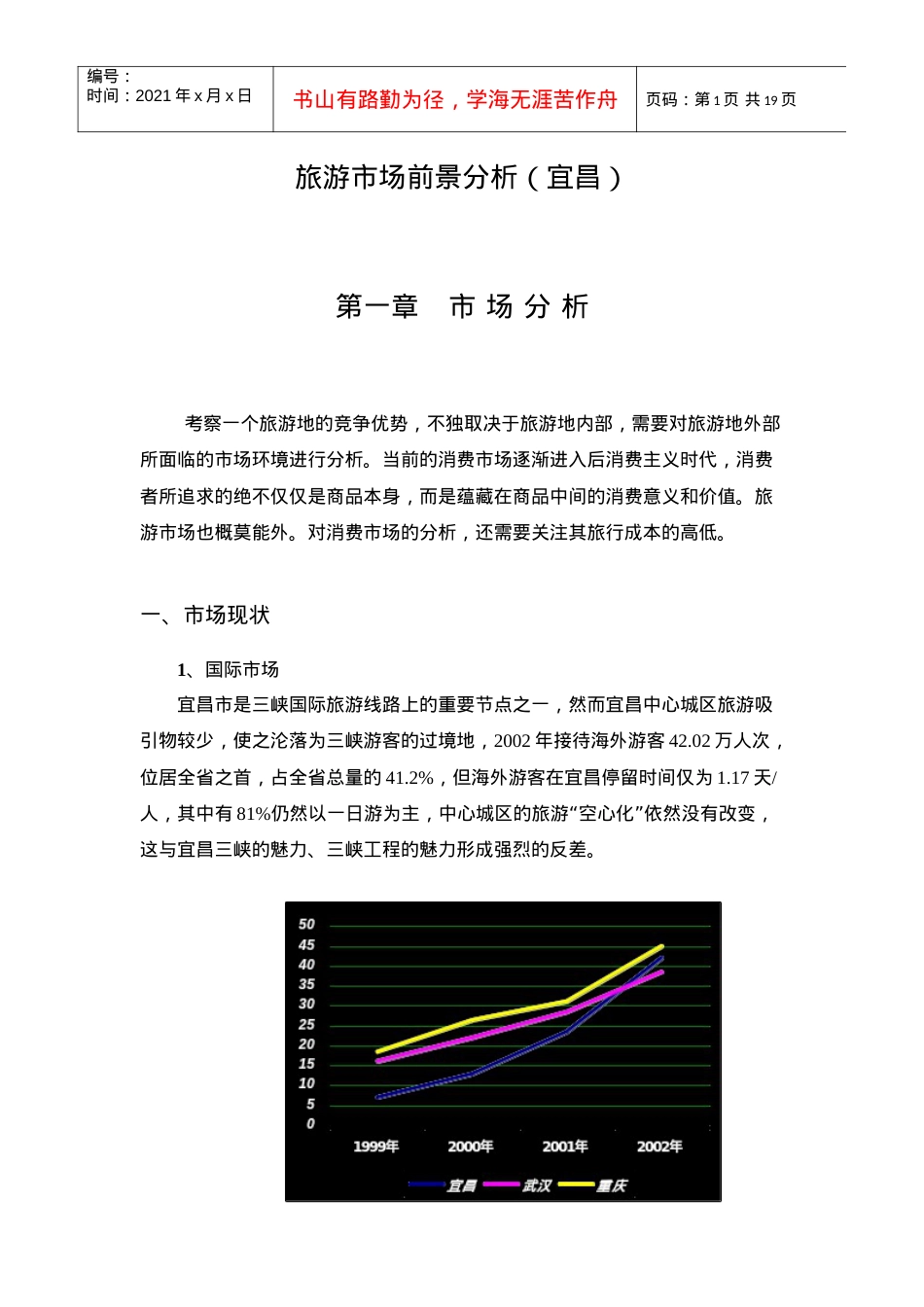 旅游市场前景分析(宜昌).docx_第1页