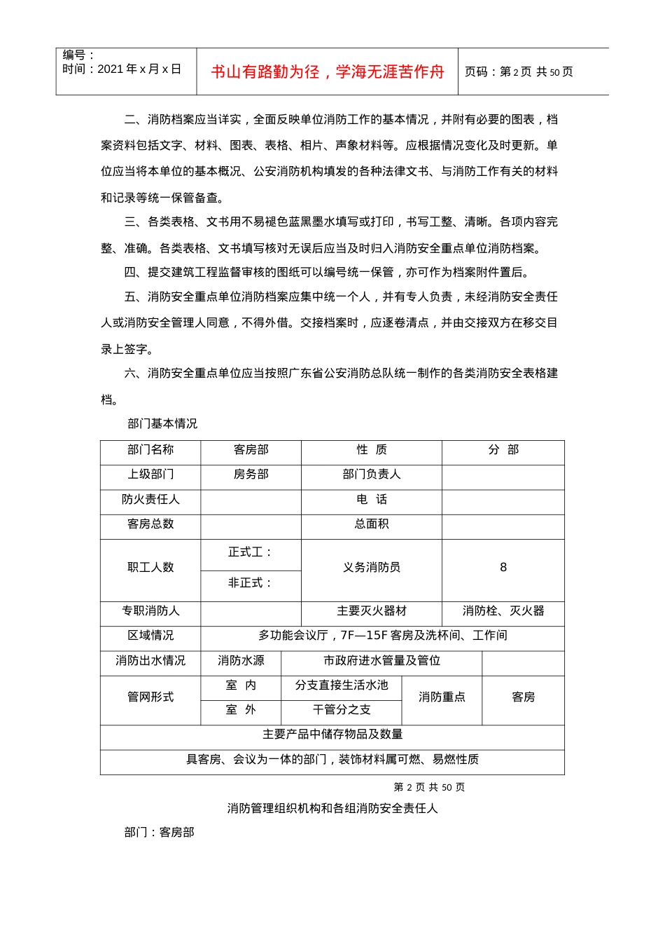 XX商务酒店客房部消防安全制度(51P).docx_第2页