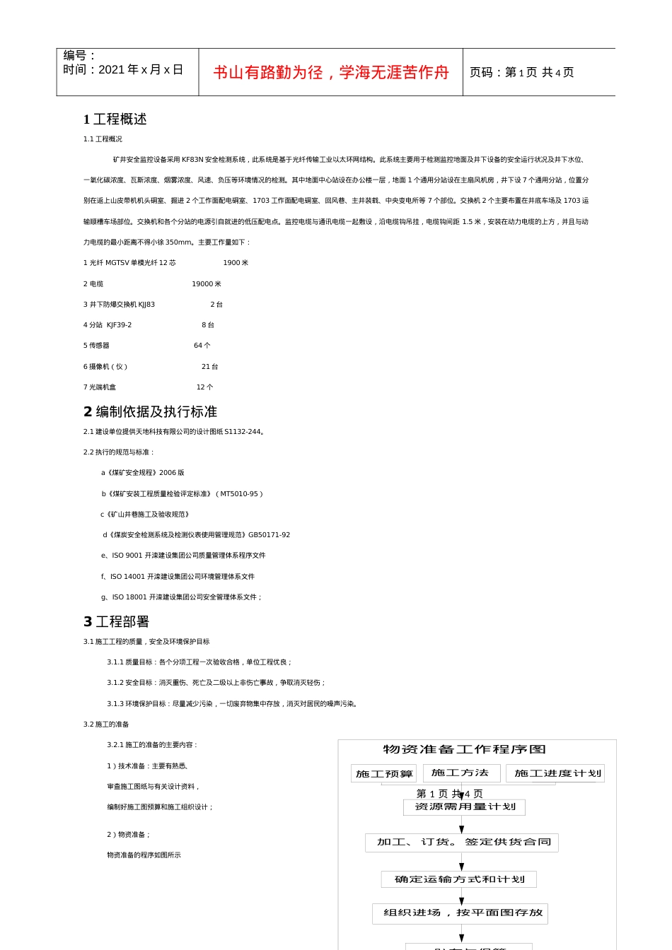 安全监控设备安装工程施工组织设计.docx_第1页