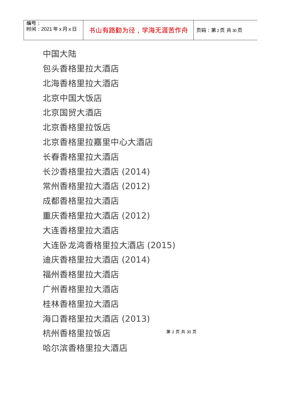 [酒店集团介绍] 【香格里拉酒店集团】介绍.docx_第2页
