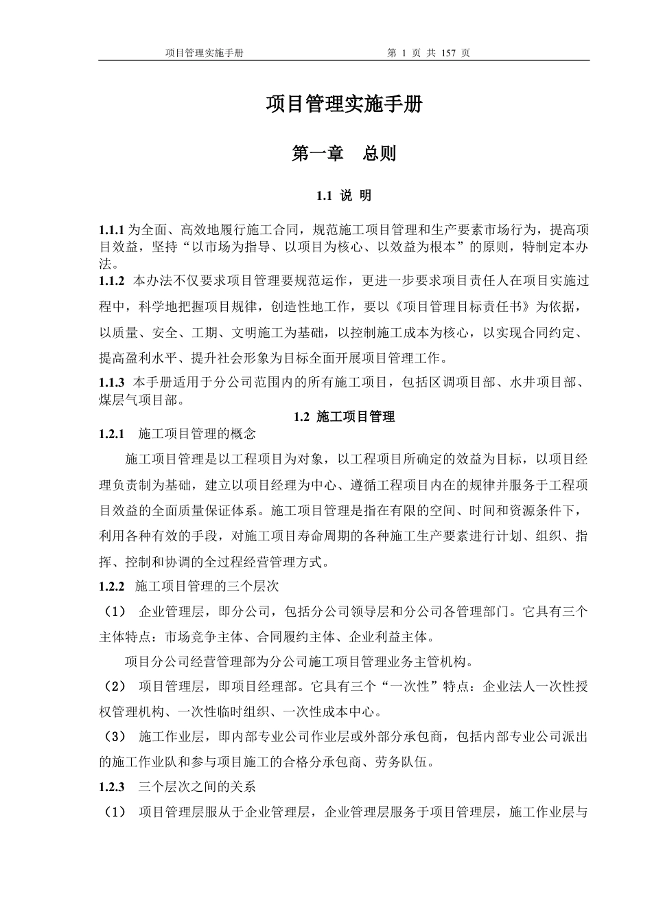 某公司项目管理实施手册.docx_第1页