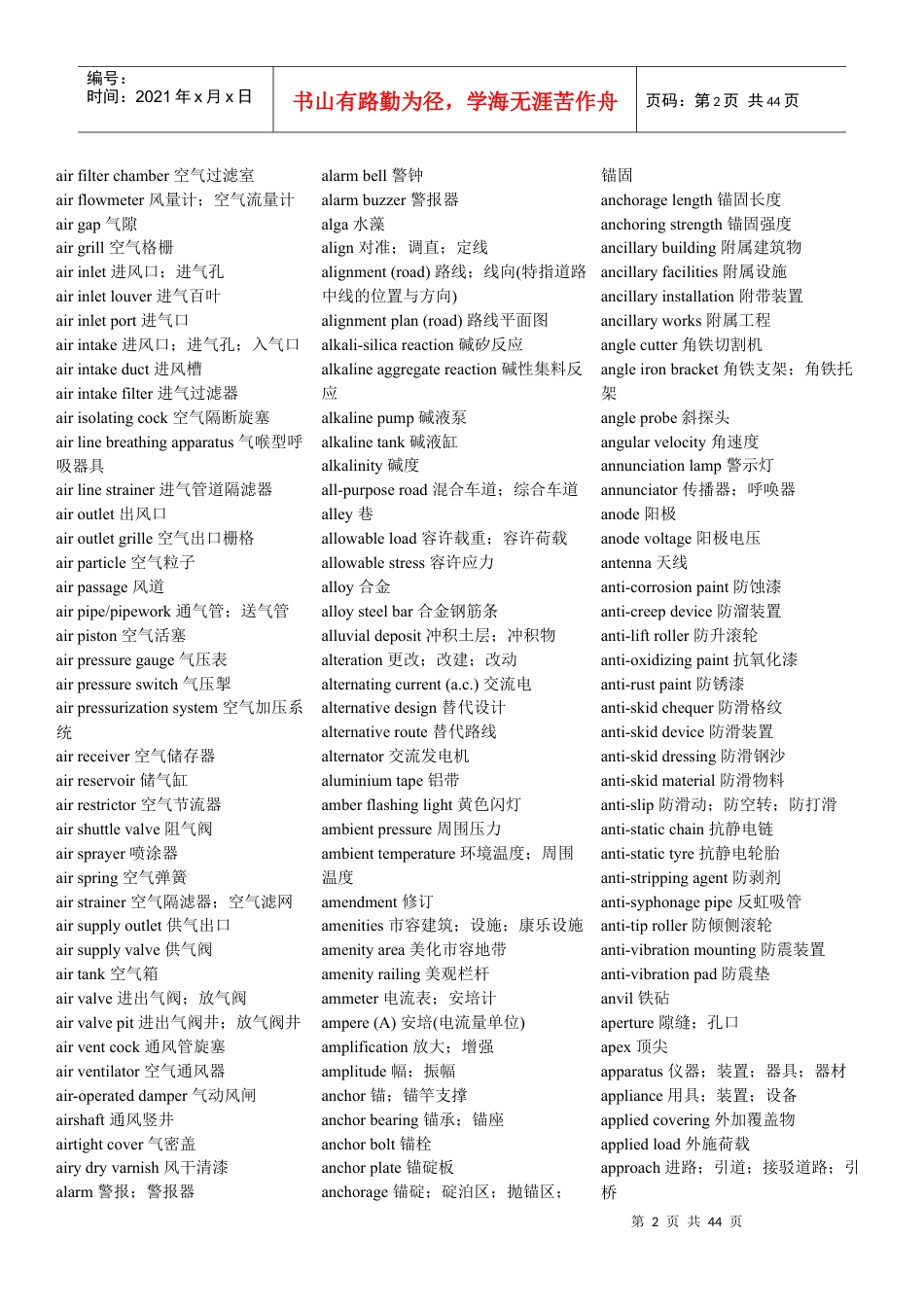 建筑术语中英对照表.docx_第2页