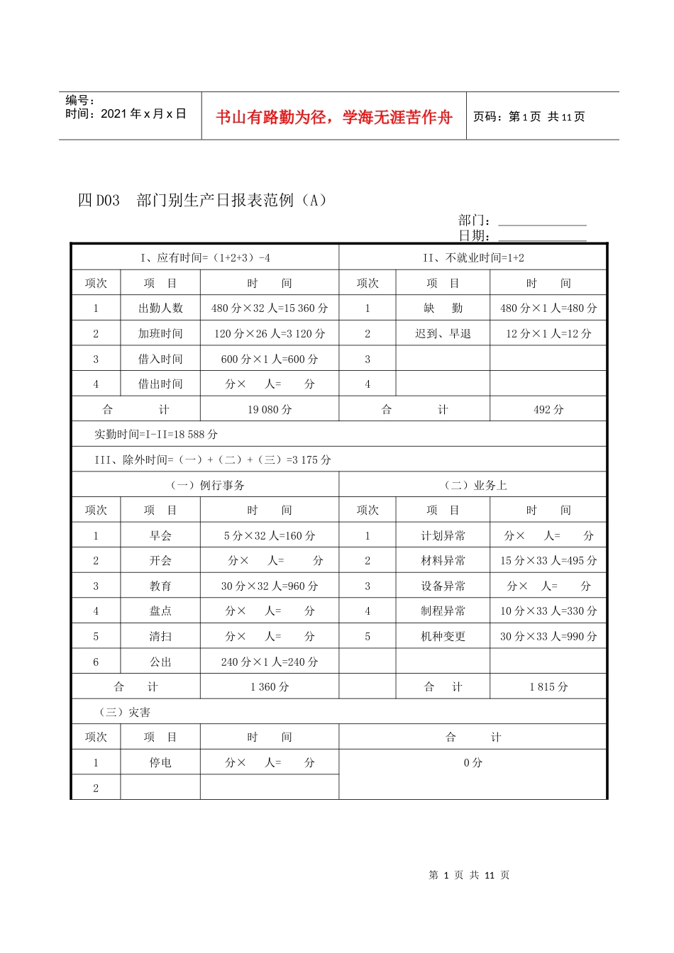 【管理表格】企业管理表格生产管理d纵表格.docx_第1页