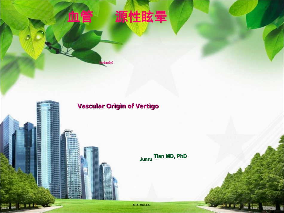 血管源性眩晕-V4-20130517.ppt（大秘书文库）_第1页