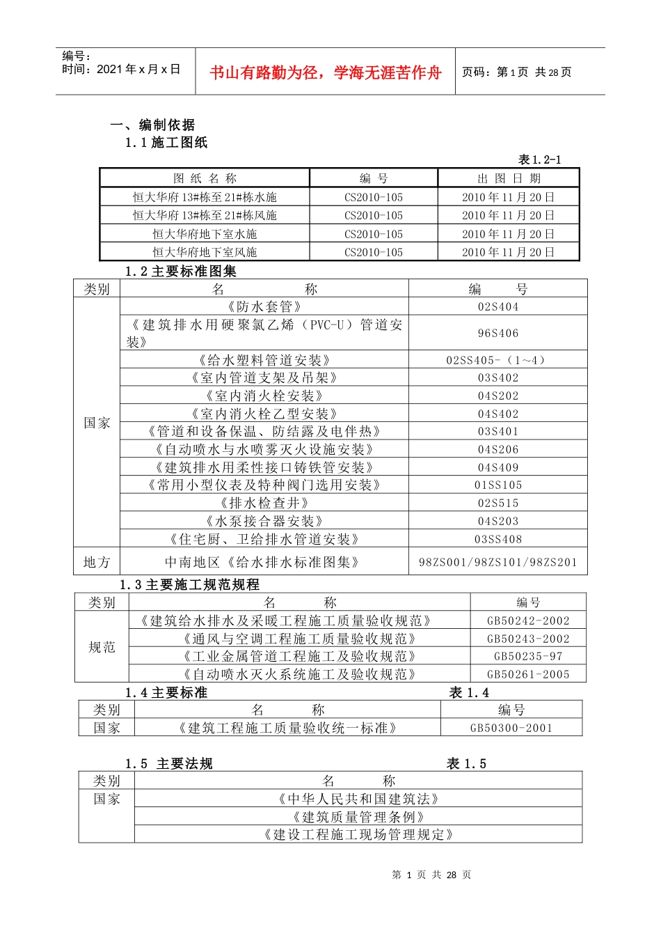 给排水、通风施组.docx_第1页